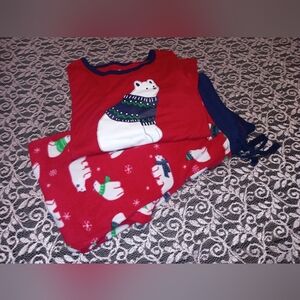 Joe Fresh Red and Blue Woman's Warm Pajama Set